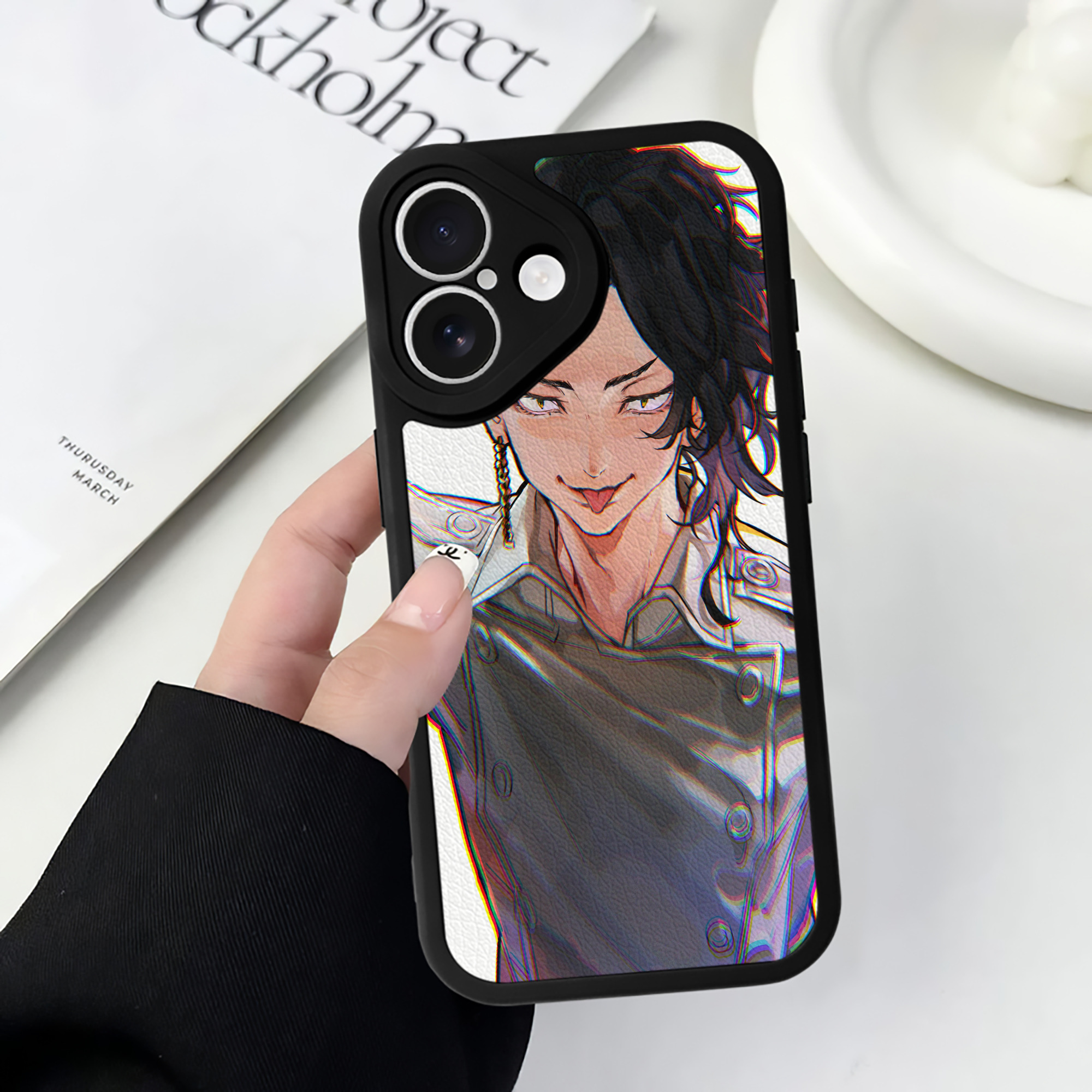 （画像用） 東京リベンジャーズ Tokyo Revengers 【iPhone 16シリーズ対応】シリコンスマホケース（レザー調） 材質：シリコン